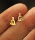 wholesale 9K Gold Korean Wholesale Department Christmas Holiday Pure Gold Small Tree Snowflake Gift Box Red-Nosed Reindeer-0-3