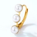 wholesale S925 Sterling Silver Korean Style Minimalist Shell Pearl Geometric Earrings for Women, Internet Famous Student Wholesale Jewelry-0-2