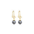 wholesale S925 Sterling Silver Shell Pearl Earrings for Women, Fashionable and Luxurious, Elegant and Ethereal Earrings, Factory Direct, Drop Shipping-0-4