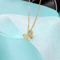 wholesale Metal material minimalist versatilestyle 9K butterfly collarbone chain new trendy Japanese style light luxurynecklace women fashion-0-3