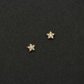 wholesale Metal Material: 9K Gold, Korean Wholesale Jewelry YA-9KAU375 Moon Wild Cat Star Minimalist Mini Stud Earrings-0-1