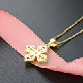 wholesale S925 Silver Korean Japanese Style Cross Pendant Necklace for Women, Versatile Light Luxury Jewelry, Direct from Factory Wholesale-0-2