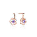 wholesale S925 Gold-Plated Korean Style Floral Creative Stud Earrings, New Fashion Women's Elegant Earrings Wholesale-0-4