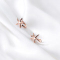 wholesale Metal material: s925 sterling silver Ear clips for women, Korean style, elegant, summer breeze, small and fresh, polished starfish-shaped ear accessories G6909-0-2