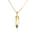 wholesale S925 Silver Japanese Korean Women's Vintage Creative Feather Enamel Pendant Necklace, Minimalist Versatile Accessory for Dropshipping-0-4