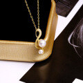 wholesale 9K Gold Musical Series Pendant with Natural Freshwater Pearl Necklace for Women, Direct from Factory-0-3
