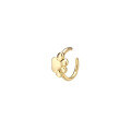 wholesale 9K genuine gold Japanese-style cute and super adorable cat paw ear cuff for women, petite and delicate mini cat claw ear clip-0-5