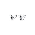 wholesale S925 Sterling Silver Japanese-style Hollow Small Butterfly Ear Studs Sweet Lady Elegant Tiny Insect Earrings G6350-0-4