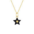 wholesale 10K/14K/18K Gold New Christmas Limited Collarbone Necklace, Minimalist Star Pendant for Women-0-5