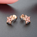wholesale S925 Sterling Silver Star Stud Earrings with Diamond for Women, Light Luxury Student Fashion Jewelry for Dropshipping and Wholesale-0-3