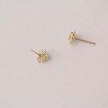 wholesale 9K Gold Zircon Bow Cute Butterfly Knot Daily Korean Ear Studs-0-4