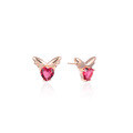 wholesale S925 Silver Butterfly Zirconium Ear Studs Korean Minimalist Simple Heart Earrings for Women Trendy Popular Accessories-0-4