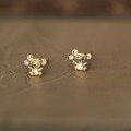 wholesale 9K gold zircon studded mouse earrings for the year 2020-0-2