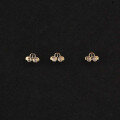 wholesale 9K Gold Small Zircon Super Mini Cute Car Stud Earrings-0-0