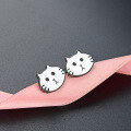 wholesale S925 Sterling Silver Cat Earrings for Women, Minimalist Creative Studs, Student Gifts, Drip Enamel Jewelry Direct from Factory-0-1