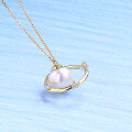 wholesale 9K Gold New Creative and Unique Natural Pearl Romantic Planet Universe Necklace Pendant Minimalist Ins Accessories-0-3