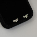 wholesale Metal: 9K AU375 Gold, Zirconia Korean K Gold Wholesale Mini Pure Ear Clips Earrings for Women-0-2