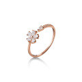wholesale S925 silver Nalan ring, Korean style sweet girl five-petal flower adjustable minimalist fresh jewelry J6310-0-4