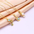 wholesale 9K Gold Musical Series Pendant with Natural Freshwater Pearl Necklace for Women, Direct from Factory-0-1
