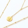 wholesale S925 Gold-Plated Metal Autumn Winter New Navigator White Shell Long Double Layer Pendant Necklace Simple European American Anchor Necklace-0-2