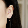 wholesale 9K Gold Minimalist Fashion Streamlined Geometric Twist Clip-On Earrings Wholesale-0-3
