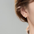 wholesale S925 Sterling Silver Korean Style Sweet Small Pearl Earrings, Short Elegant Teen Literary Ear Accessories G6864-0-2