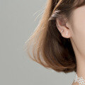 wholesale 925 Silver Korean-style Minimalist Straight Bar Earrings, Sweet and Elegant Student Artistic Small Earrings G7011-0-2