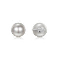 wholesale S925 silver Nalan retro clip-on bead synthetic pearl earrings, one pair two ways to wear, women's earrings trend G7043-0-1