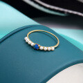 wholesale 9K Gold Japanese Chanel-style Fashion OL Natural Opal Pearl Ring for Women, Simple and Elegant-0-1