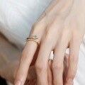 wholesale S925 Sterling Silver Japanese-Inspired Light Luxury Adjustable Snake Ring, Minimalist Openable Design for Women-0-1