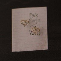 wholesale 14K Gold Korean-style Heart-shaped Cute Exquisite Small Princess Earrings with Zircon-14K per price