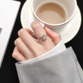 wholesale S925 silver Nalan Korean-style temperament personality snake ring for women, fashionable design ring minimalist hand accessory J6029-0-2