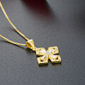 wholesale S925 Silver Korean Japanese Style Cross Pendant Necklace for Women, Versatile Light Luxury Jewelry, Direct from Factory Wholesale-0-3