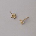 wholesale 9K gold zircon studded mouse earrings for the year 2020-0-3