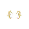 wholesale 9K Gold Japanese-style Light Jewelry Cute Marine Animal Angelfish Seahorse Crab Earrings 20 New-0-4