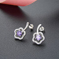 wholesale S925 Gold-Plated Korean Style Floral Creative Stud Earrings, New Fashion Women's Elegant Earrings Wholesale-0-3