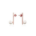 wholesale S925 Sterling Silver Inlaid Balanced Pearl Earrings, Elegant and Ethereal, Fashionable Women's Earrings, Direct from Manufacturer Wholesale-0-4