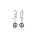 wholesale S925 Silver Metal Ladies' Pearl Earrings, Vintage Luxury Ear Pendants from Dongdaemun Source Factory in Korea-0-4