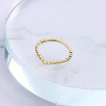 wholesale 9K Gold Yili Jewelry Japanese-style Petite V-shaped Bubble Ring, Delicate and Versatile Stacking Hand Accessory Wholesale-0-1