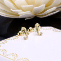 wholesale 9K Gold Japanese-style Light Jewelry Cute Marine Animal Angelfish Seahorse Crab Earrings 20 New-0-2