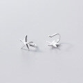 wholesale Metal material: s925 sterling silver Ear clips for women, Korean style, elegant, summer breeze, small and fresh, polished starfish-shaped ear accessories G6909-0-3