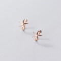 wholesale Metal material: s925 sterling silver Ear clips for women, Korean style, elegant, summer breeze, small and fresh, polished starfish-shaped ear accessories G6909-0-4