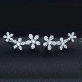 wholesale Sterling Silver S925 Small Fresh Seven-Star Full Diamond Ear Crawler Ear Climber Earrings for Women Wholesale E0713-0-8