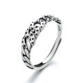 wholesale S925 Sterling Silver Vintage Cross Engraved Antique Bohemian Fashion Index Finger Ring for Women-0-4