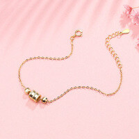 wholesale 925 Sterling Silver Small Waist Chain Ins Niche Design Women's Pure Silver Best Friend Student Couple Minimalist Jewelry-YG004/Golden color about 1.59 grams 925 silver