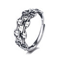 wholesale 925 Sterling Silver Nana Ou-Yang Same Style Pig Nose Ring for Women Ins Minimalist Index Finger Adjustable Open Ring-0-4