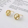 wholesale S925 Sterling Silver Queen Portrait Resin Shell Earrings,。-0-4