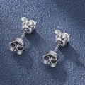 wholesale S925 Sterling Silver Moissanite Fish Ear Studs for Women, Simple and Fashionable, Elegant and Petite, Cute Trendy Earrings-0-2
