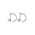 wholesale Sterling Silver Ear Hook Women's Exquisite Minimalist Korean Style Fresh and Simple Synthetic Bead Bar Ear Accessories G2394-0-4
