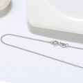 wholesale 14K Gold & 925 Sterling Silver Cloud-Pattern Side Chain Necklace for Women Wholesale-0-2